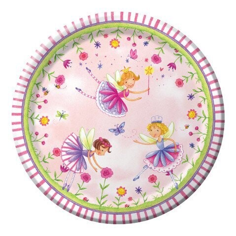 Plates-BEV-Garden Fairy-8pkg-Paper- Discontinued