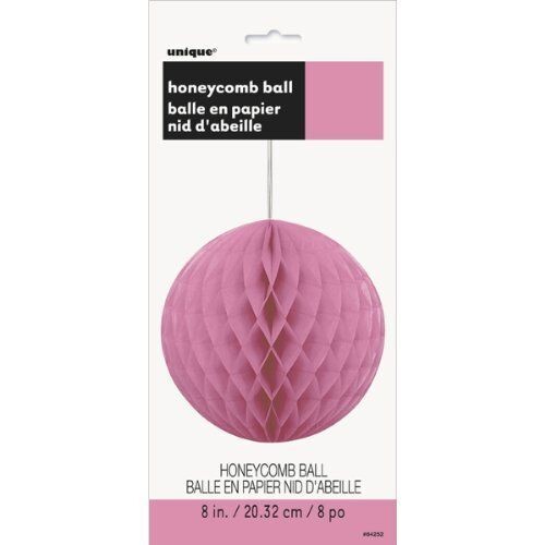 Honeycomb Ball-Hot Pink-Paper-8&#39;&#39;