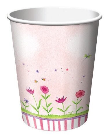 Paper Cups-Garden Fairy-8pkg-9oz - Discontinued