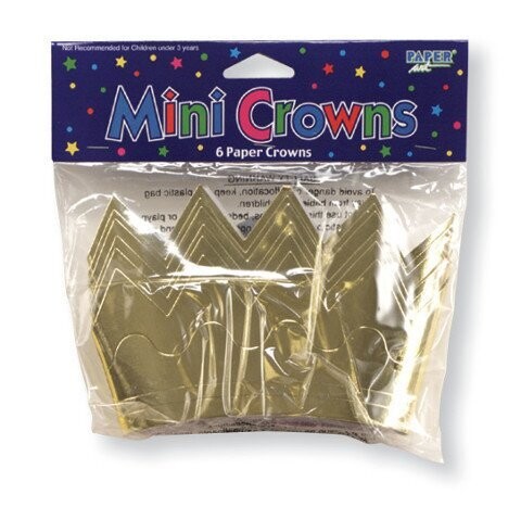 Mini Crowns- Gold-Paper-6pk