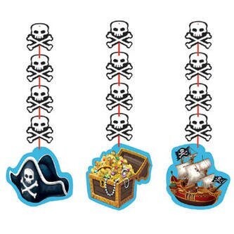Hanging Cutouts-Pirate Party-3pkg-36&quot;