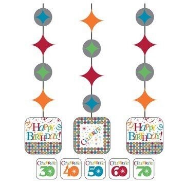 Hanging Cutouts-Customizable Celebrate in Style-3pkg-36&quot;