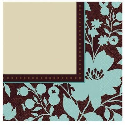 Napkins- DN- Cocoa Floral-16pk-2ply (Discontinued)