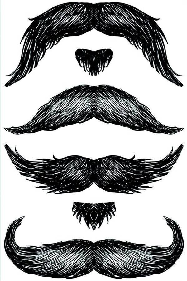 Temporary Tattoos-The Don Juan StacheTATs-1 Sheet