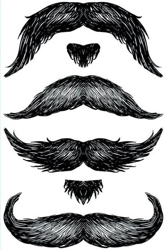 Temporary Tattoos-The Don Juan StacheTATs-1 Sheet