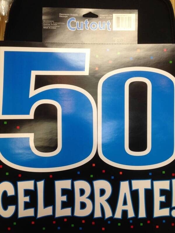 Cutout-50th Celebration-15&#39;&#39;x15&#39;&#39;