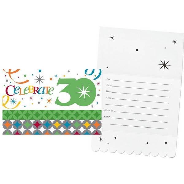 Invitations-Celebrate in Style 30th Birthday