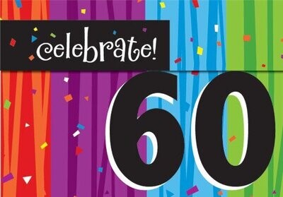 Invitations-Milestone Celebrations 60th-8pkg