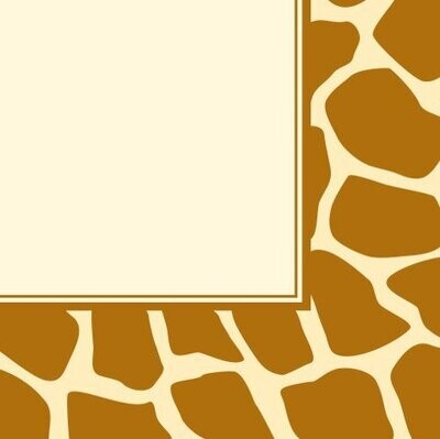 Napkins-LN-Giraffe Print-16pkg-3ply (Discontinued)