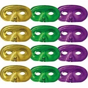 Masks- Mardi Gras-12pk
