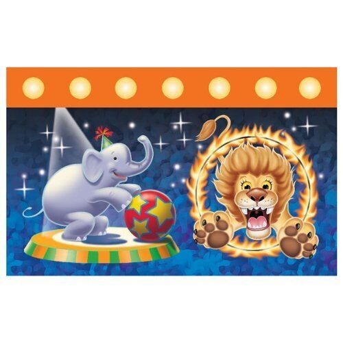 Tablecover-Rectangle-Big Top Circus-Plastic - Discontinued