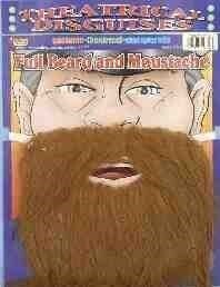 Costume Accessory-Brown Buccaneer Beard-1pkg