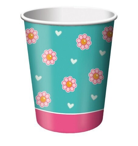 Paper Cups-Tea Party-8pkg-9oz (Discontinued/Final Sale)
