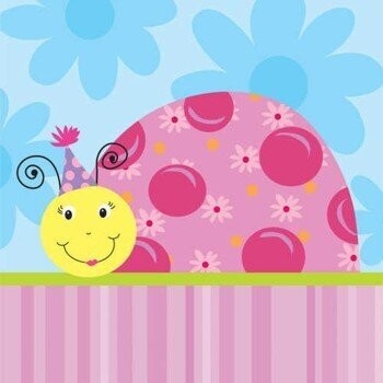 Napkins-LN-Lil Lady Bug-18pkg-2ply