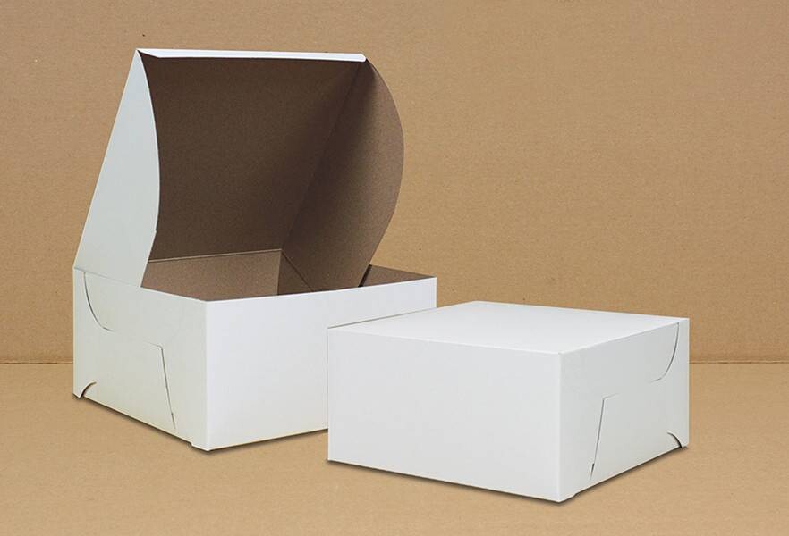 Cake Box-White-Paper-16&#39;&#39;x16&#39;&#39;x6&#39;&#39;