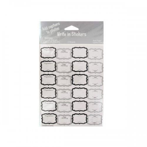 Stickers-Write in-Anniversary -48pk