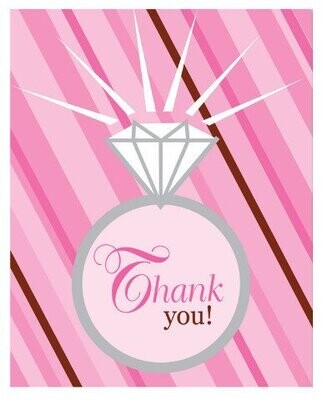 Thank You Cards-Bride To Be-8pkg