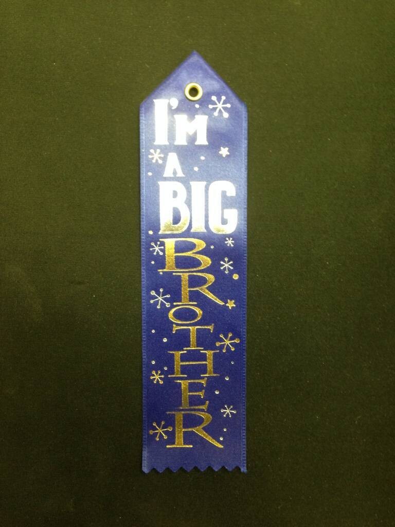 Award Ribbon-Im A Big Brother-8.25&#39;&#39;