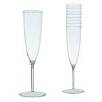 Glass -Plastic - Champagne - Clear - 5.5oz - 20pkg