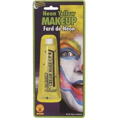 Costume Accessory-Neon Yellow Makeup Tube-1pkg-1oz