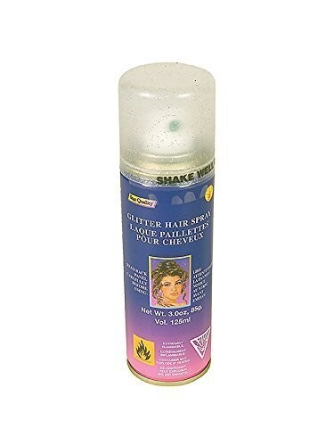 Silver Glitter Hair Spray-1pkg-3oz
