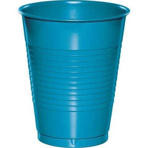 Plastic Cups-Turquoise-20pkg-16oz