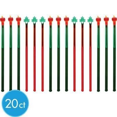 Stir Sticks-Plastic-Fall &amp; Autumn-20pkg