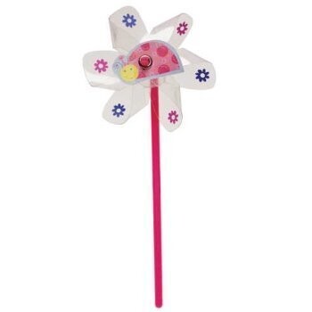 Mini Pin Wheels Favors-Lil Lady Bug-4pkg