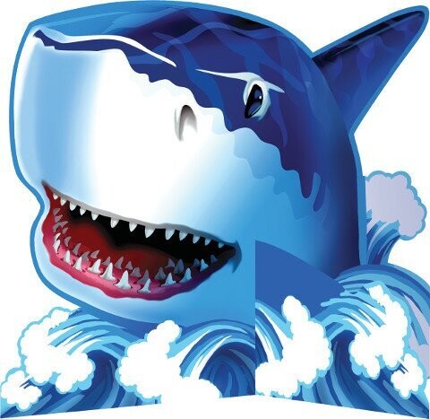 Centerpiece-Diecut-Shark Splash-1pkg