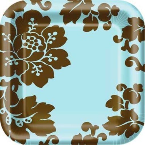Plates- DN- Damask Floral-8pk-Paper
