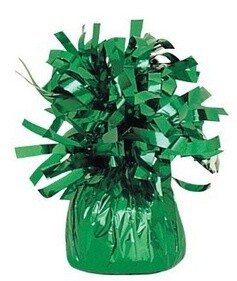 Balloon Weight-Foil-Green-1pkg-4.5&quot;x2.25&quot;