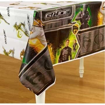 Table Cover- GI-Joe Rise of the Cobra-Plastic-54&#39;&#39; x 96&#39;&#39; (Discontinued)