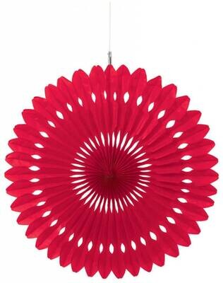 Hanging Paper Decoration- Red- 1pc/16"
