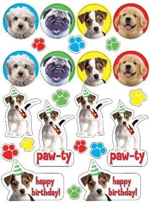 Stickers-Paw-ty Time-4 Sheets