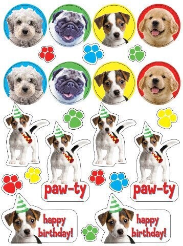 Stickers-Paw-ty Time-4 Sheets