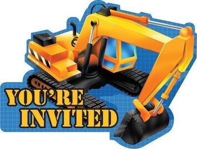 Invitations-Construction Zone-8pkg