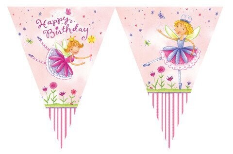 Flag Banner-Plastic-Garden Fairy-1pkg-12ft