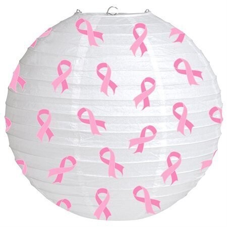 Lantern-Paper-Breast Cancer-1pkg-12&quot;