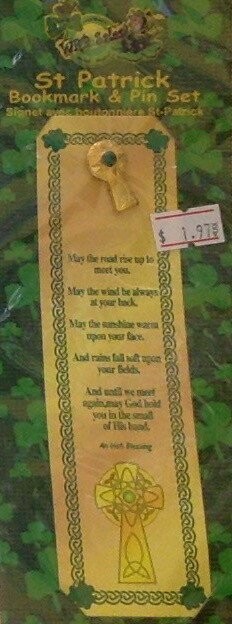 Bookmark &amp; Pin Set-St. Patrick&#39;s Day-1pkg