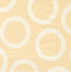 Napkins-LN-Cream Circles-20pkg-3ply (Discontinued/Final Sale)