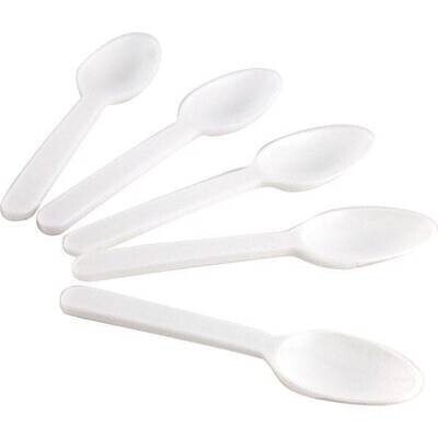 Taster Spoons - White (250 pcs)