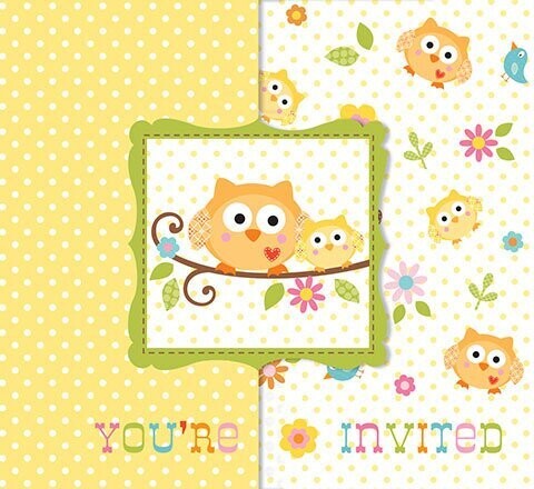 Invitations-Happi Tree-8pkg