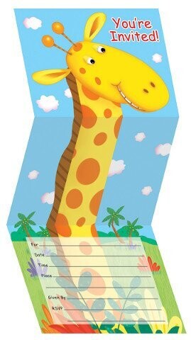 Invitations-Jungle Party-8pkg