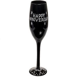 Champagne Glass-Happy Anniversary-1pkg-9.5"