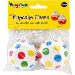 Cupcake Liners-Festive Dots-100pk/1.8&#39;&#39;