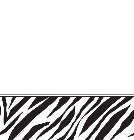 Tablecover-Rectangle-Zebra Print-54&#39;&#39;x108&#39;&#39;-Plastic (Discontinued)