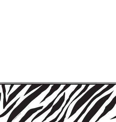Tablecover-Rectangle-Zebra Print-54&#39;&#39;x108&#39;&#39;-Plastic (Discontinued)