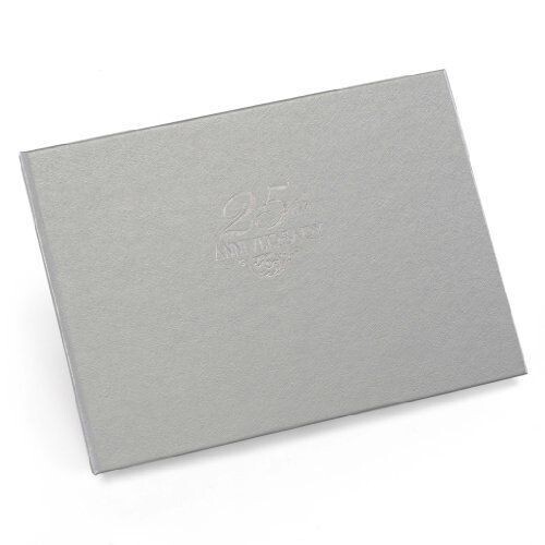 Photo Frame-25th Anniversary-Silver-6.5&#39;&#39;x4.25&#39;&#39;