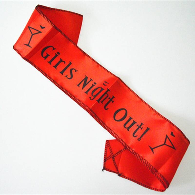 Sash-Satin-Bachelorette Girl&#39;s Night Out-30&#39;&#39;x4&#39;&#39;