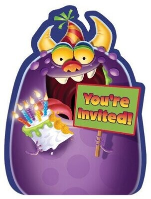 Invitations-Monster Mania-8pk